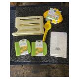 Kitchen Microwave Egg Bite Makers, 4-in-1 Egg Cooker, Lemon Squeezer, Rack, and Leftover Labels Set