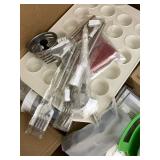 Assorted Kitchen Tools, Silicone Bags, Timers, and Accessories Lot