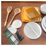 Kitchenware Collection with Plates, Bowls, Utensils, Knives and Accessories