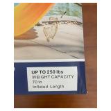 Teebria Luxury Lounge Inflatable Pool Recliner 70 in Gradient Color