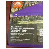 Ozark Trail 10x10 Straight Leg Replacement Canopy Top with Carry Bag