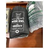 Camping Gear Set with Portable Stove, Tent Fan, Wise Owl Travel Pillow, Water Filter, and Propane Hose