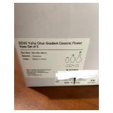 ZENS YuHu Chun Gradient Ceramic Flower Vase Set of 3