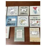 Collection of Decorative Wooden Signs and Plaques with Inspirational Quotes