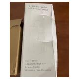 Flameless LED Pillar Candles with Remote Control Set