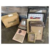 Collection of Assorted Picture Frames Various Sizes and Styles