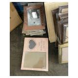 Collection of Assorted Picture Frames Various Sizes and Styles