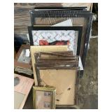 Collection of Assorted Picture Frames Various Sizes and Styles