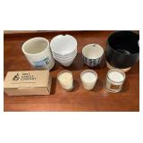 Collection of Ceramic Bowls, Planters, and Scented Candles