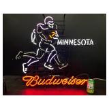 Budweiser, MN Vikings football, NFL, animated runner - neon sign