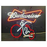 Budweiser neon motorcycle