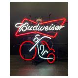 Budweiser neon motorcycle