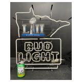 Bud Light Superbowl LVII, MN border, neon sign