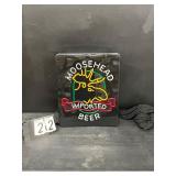 Moosehead Beer, NIB, faux neon, fluorescent light up sign