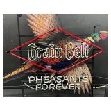 Grain Belt Beer neon sign, "Pheasants Forever"