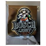 Busch Light Hunting Dog, German Shorthair with Mallard Duck, LED sign, NIB
