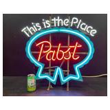Pabst Blue Ribbon "This is the Place" - neon