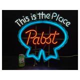Pabst Blue Ribbon "This is the Place" - neon