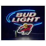 Bud Light MN Wild hockey, NHL neon sign
