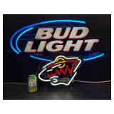 Bud Light MN Wild hockey, NHL neon sign