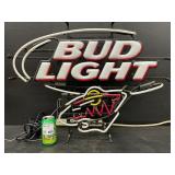 Bud Light MN Wild hockey, NHL neon sign