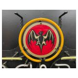 Bacardi Rum neon sign with bat