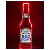 Bud Light neon bottle