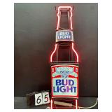 Bud Light neon bottle