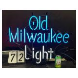 Old Milwaukee Light Beer, neon sign