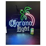 Corona Light neon palm tree