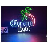 Corona Light neon palm tree