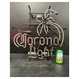 Corona Light neon palm tree