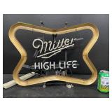Miller High Life neon sign