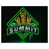 Summit Beer neon sign