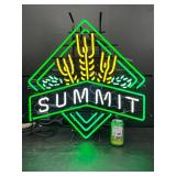 Summit Beer neon sign