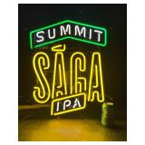 Summit Saga IPA neon sign