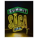 Summit Saga IPA neon sign
