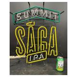 Summit Saga IPA neon sign