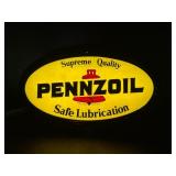 Pennzoil illuminated sign