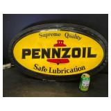 Pennzoil illuminated sign