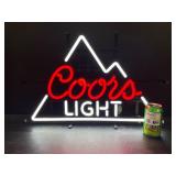 Coors Light mountain, LED sign