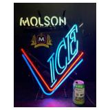 Molson Ice neon sign