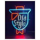 Old Style Beer neon sign