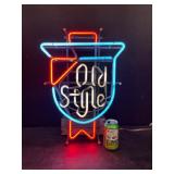 Old Style Beer neon sign