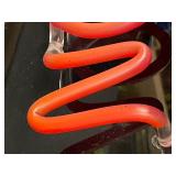 Lot of 2, Molson neon and fluorescent sign, and Molson plastic sign