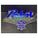 Pabst Blue Ribbon Beer, plastic light up sign