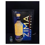 Zima Clear Malt light up sign