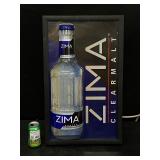 Zima Clear Malt light up sign
