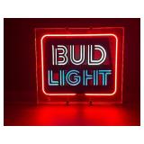 Bud Light channel lit neon sign