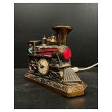 Light up train engine, locomotive clock